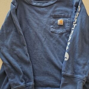 Carhartt 4T blue long sleeve shirt